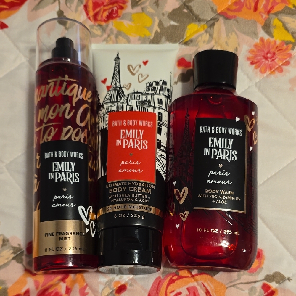 BNWT Bath & Body Works Emily in Paris Paris Amour Set